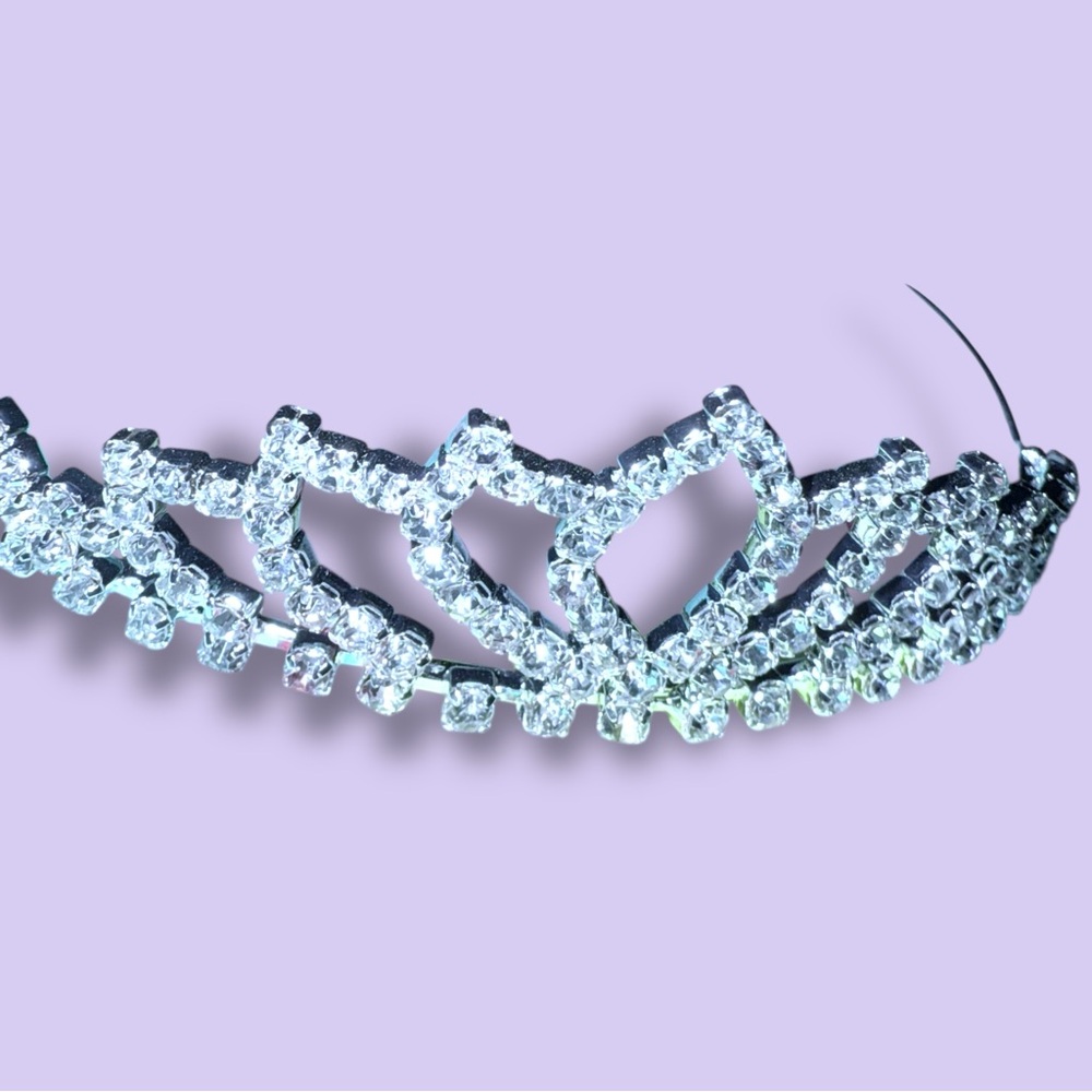 Silver Rhinestone Tiara - New with Tags - Picture 8 of 13